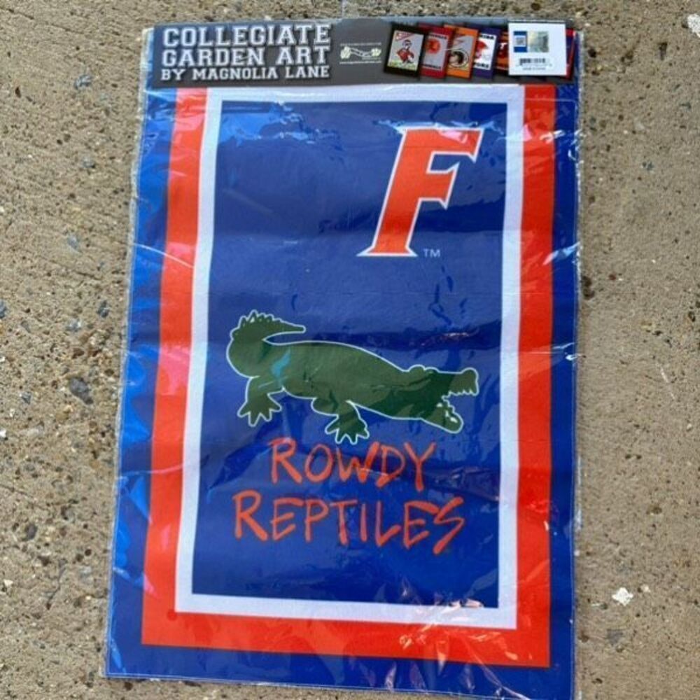Florida Gators Rowdy Reptiles Collegiate Garden Flag *New*